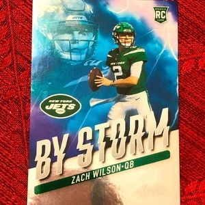 2021 Panini Absolute NFL “By Storm” Insert RC Zach Wilson